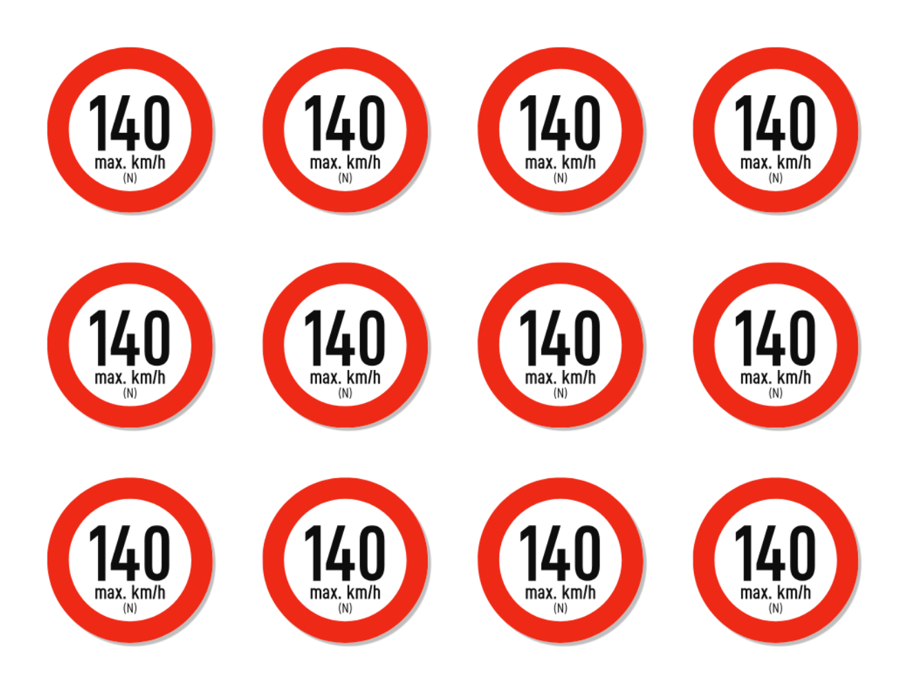 Geschwindigkeitsindex - Aufkleber - Autoreifen, bei Reifenwechsel - Bild 14 von 49