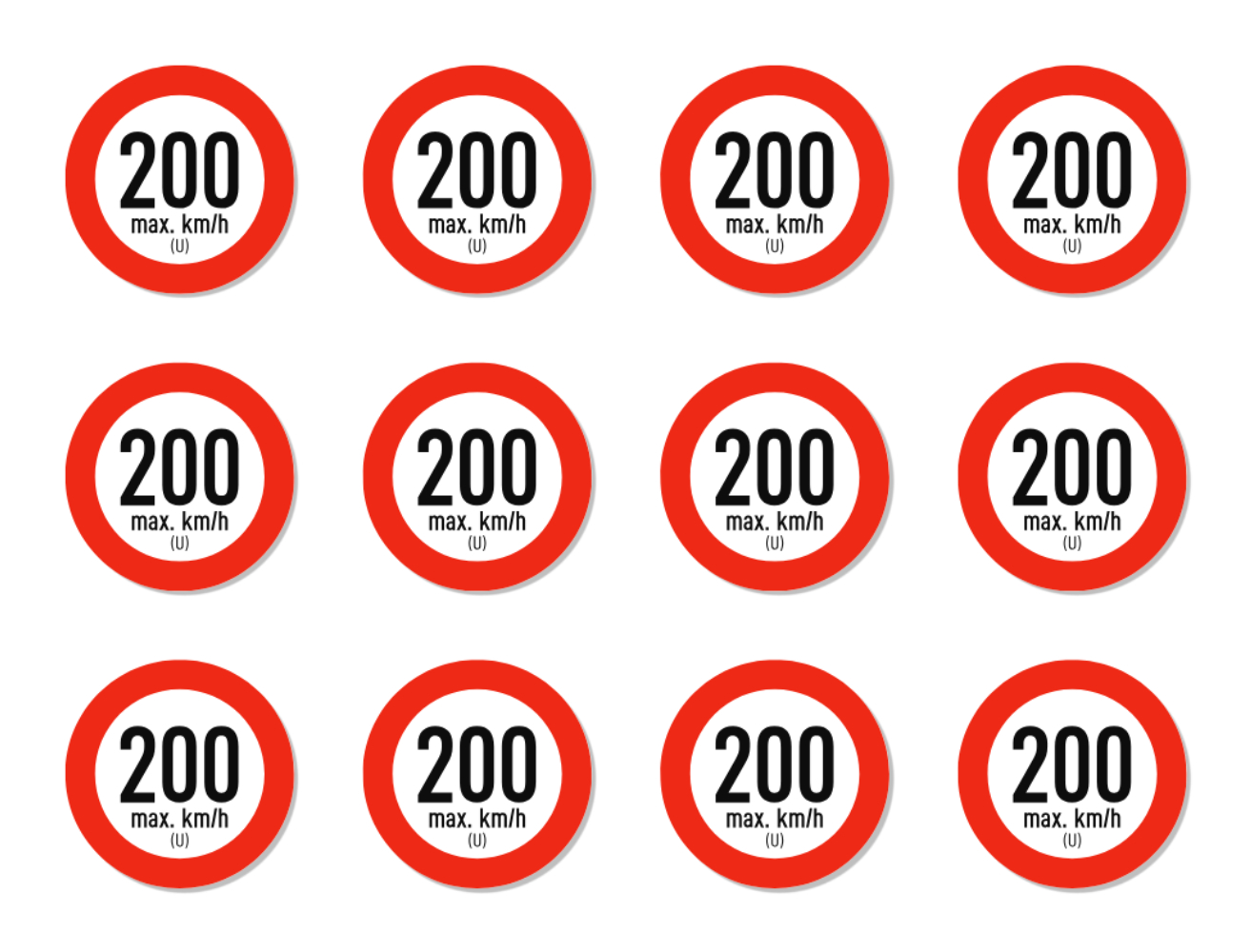 Geschwindigkeitsindex - Aufkleber - Autoreifen, bei Reifenwechsel - Bild 34 von 49