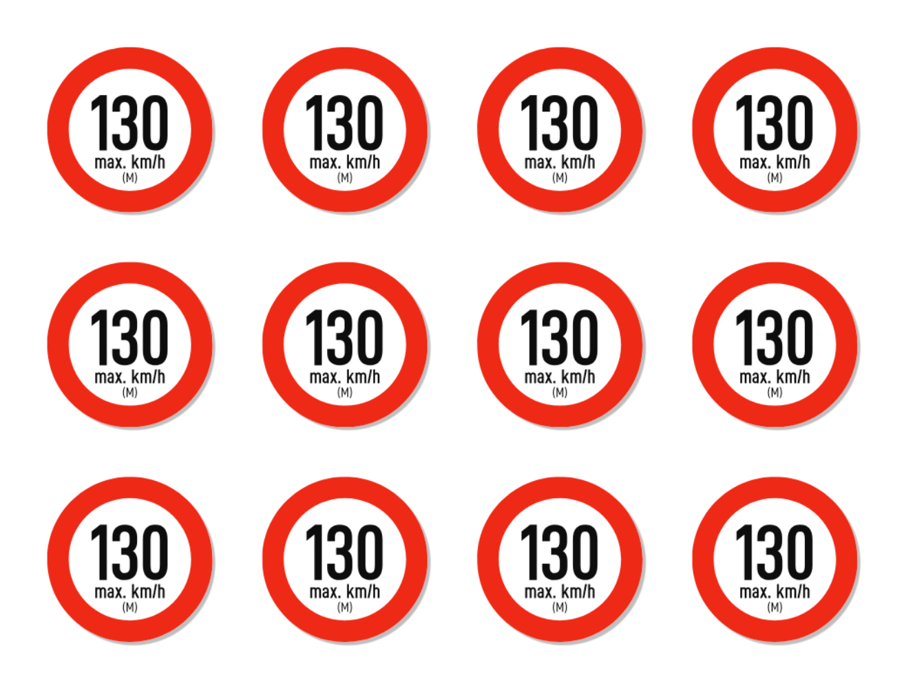 Geschwindigkeitsindex - Aufkleber - Autoreifen, bei Reifenwechsel - Bild 10 von 49