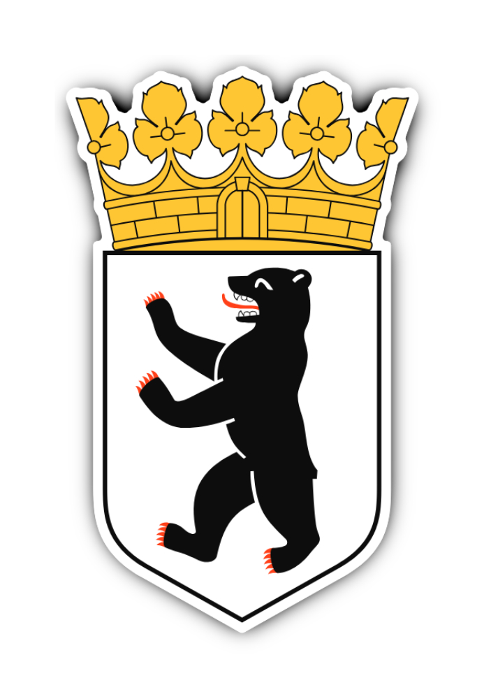 Wappen - Deutschland - Berlin - DE - BE - für Auto, Laptop und mehr - Bild 22 von 29