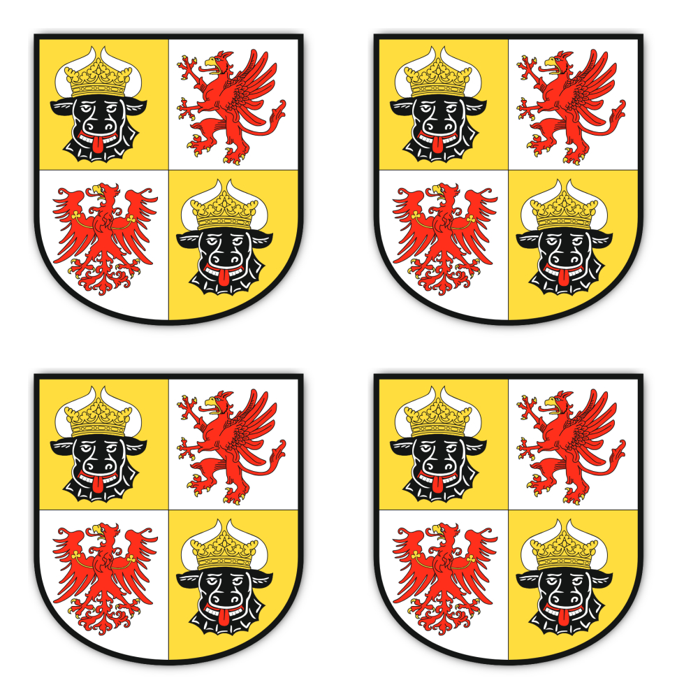 Wappen - Deutschland - Mecklenburg-Vorpommern - DE - MV - für Auto, Laptop un... - Bild 14 von 29