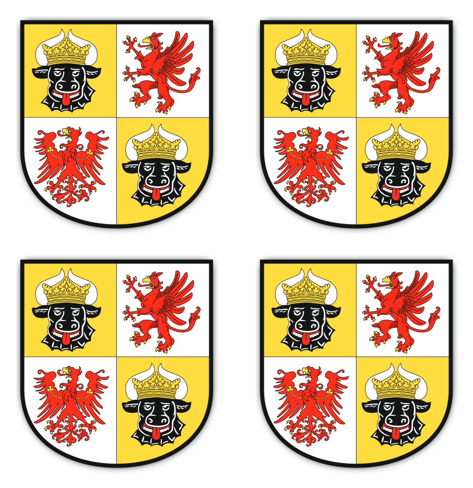 Wappen - Deutschland - Mecklenburg-Vorpommern - DE - MV - für Auto, Laptop un... - Bild 18 von 29