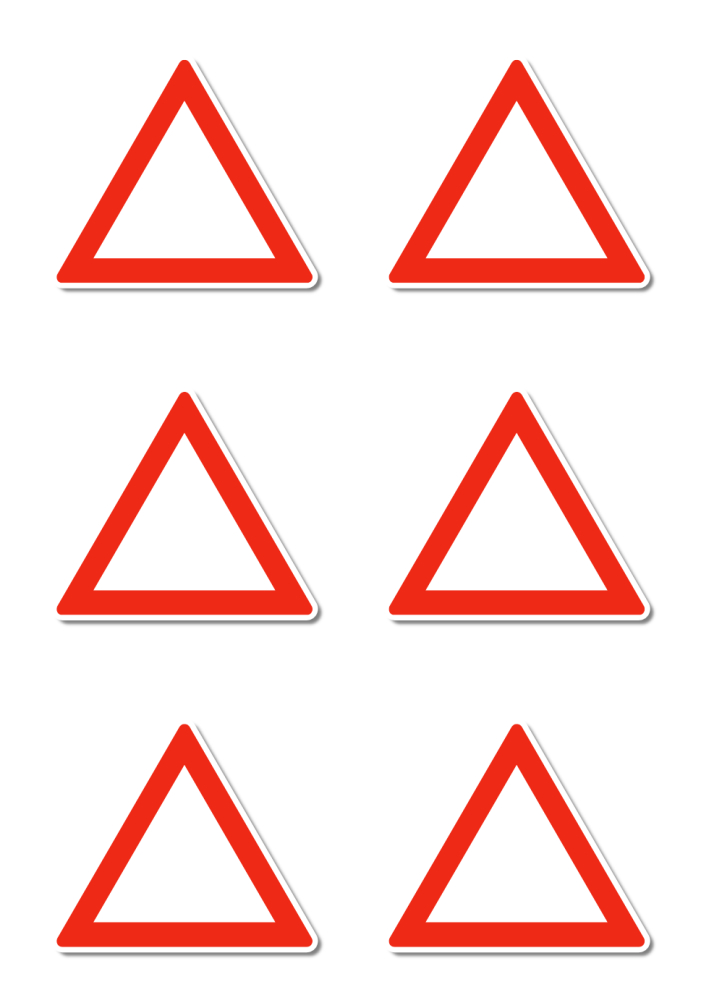 Warndreieck - (rot/weiß) - StVO - Bild 6 von 29