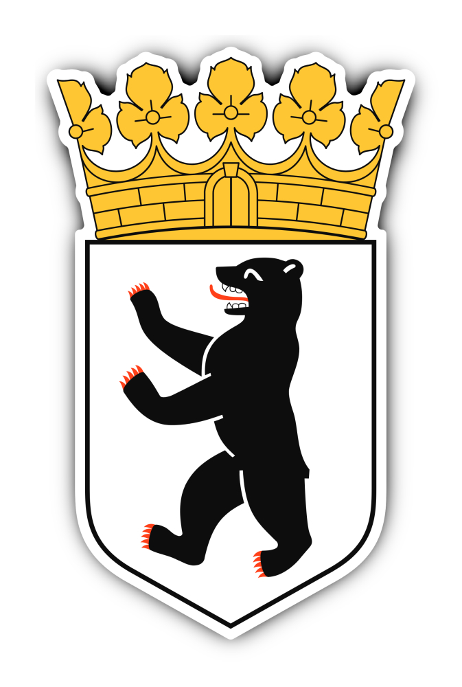 Wappen - Deutschland - Berlin - DE - BE - für Auto, Laptop und mehr - Bild 26 von 29