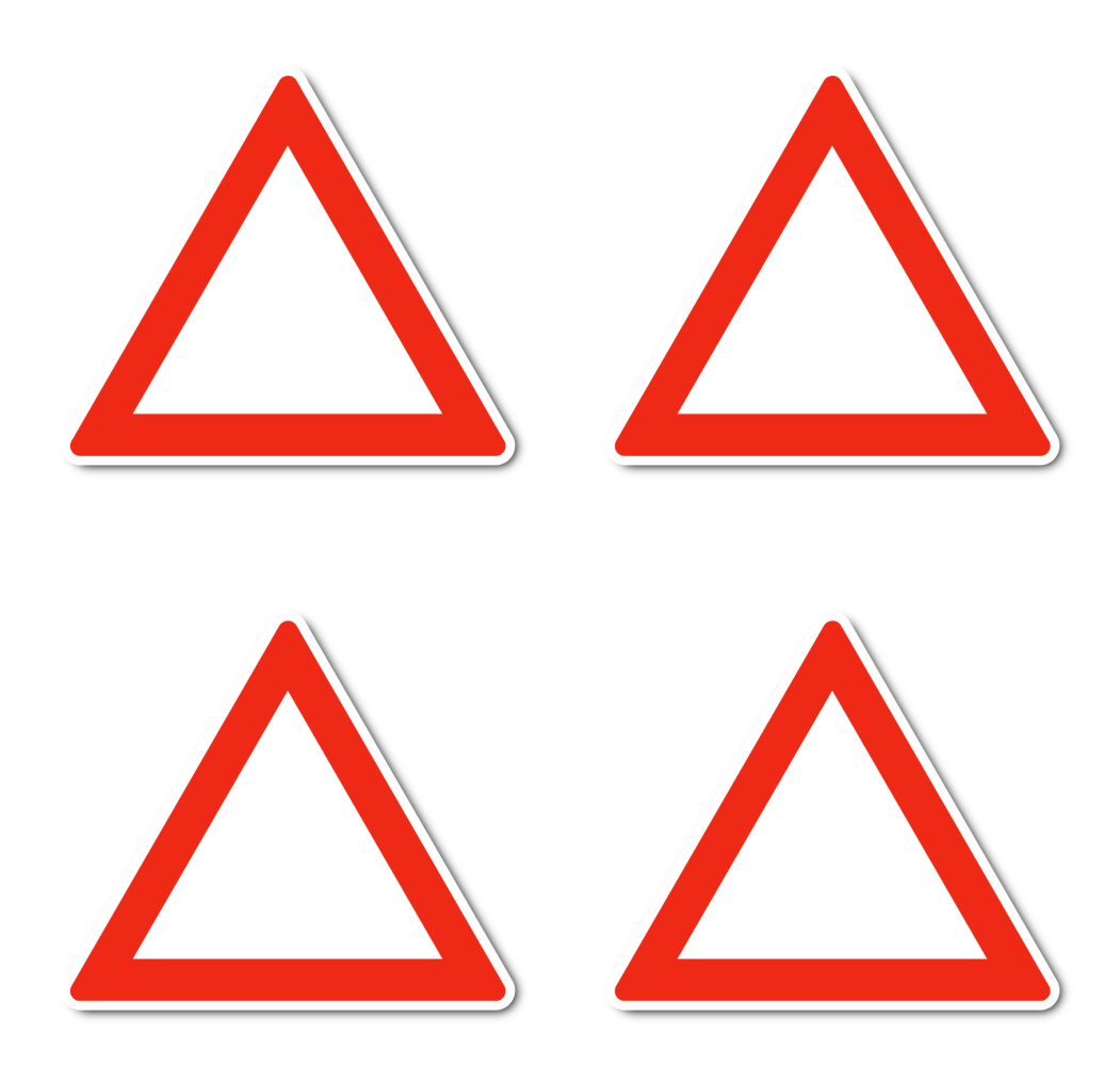 Warndreieck - (rot/weiß) - StVO - Bild 14 von 29