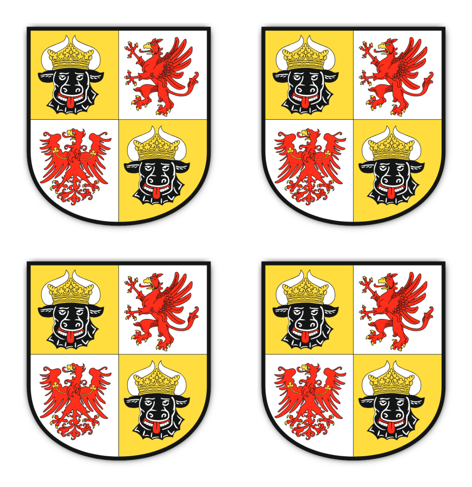 Wappen - Deutschland - Mecklenburg-Vorpommern - DE - MV - für Auto, Laptop un... - Bild 10 von 29