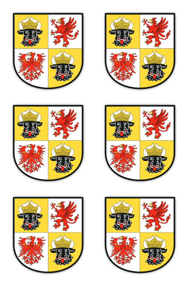 Wappen - Deutschland - Mecklenburg-Vorpommern - DE - MV - für Auto, Laptop un... - Bild 6 von 29