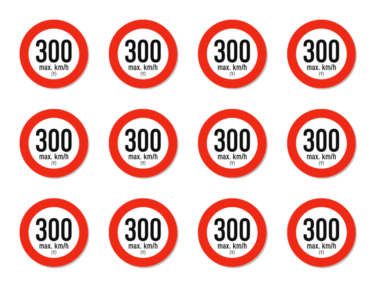 Geschwindigkeitsindex - Aufkleber - Autoreifen, bei Reifenwechsel - Bild 46 von 49