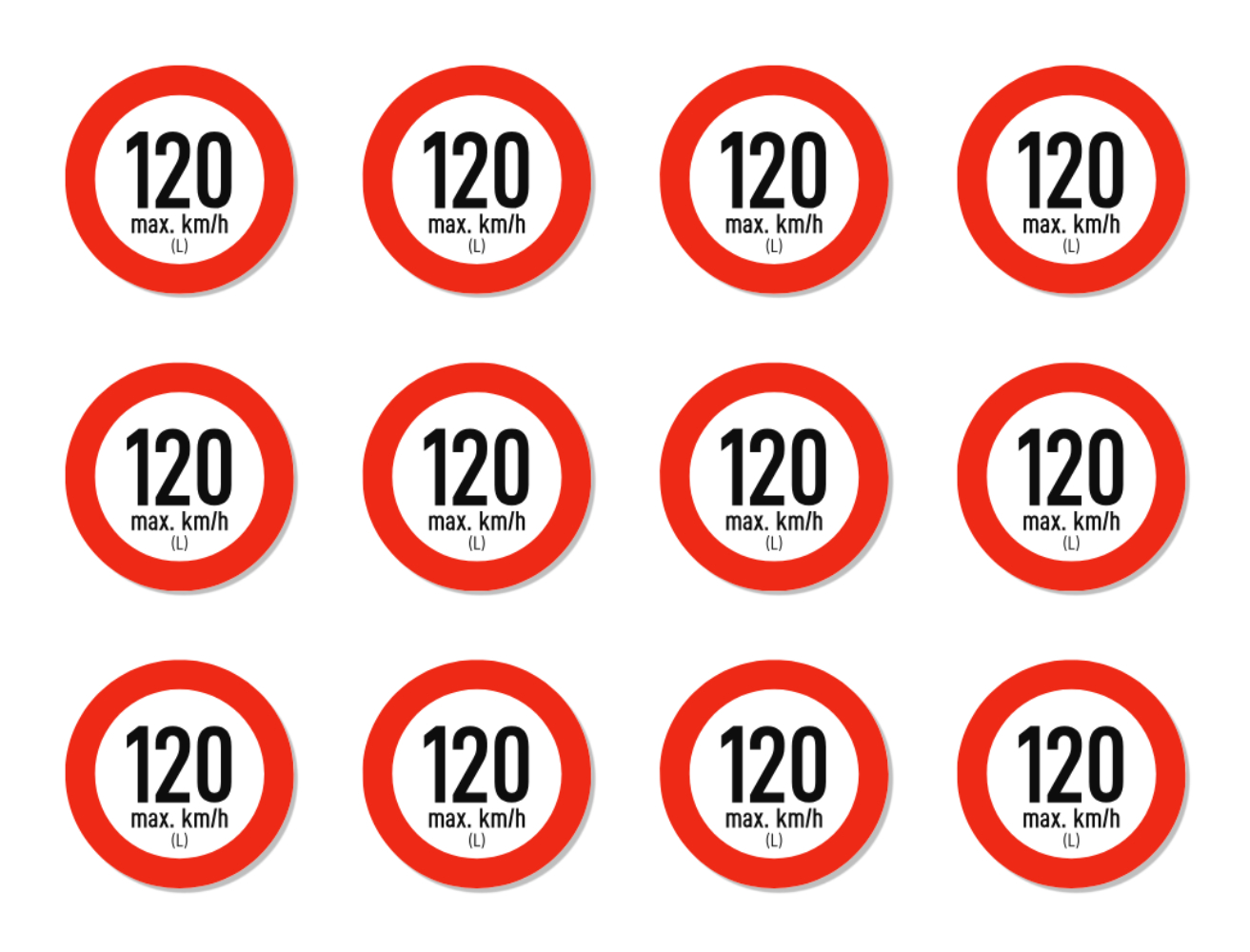 Geschwindigkeitsindex - Aufkleber - Autoreifen, bei Reifenwechsel - Bild 6 von 49