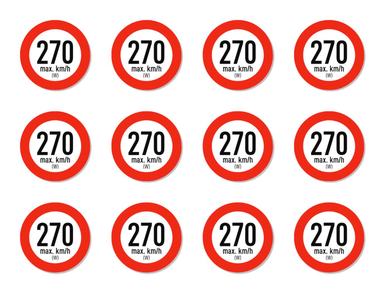 Geschwindigkeitsindex - Aufkleber - Autoreifen, bei Reifenwechsel - Bild 42 von 49