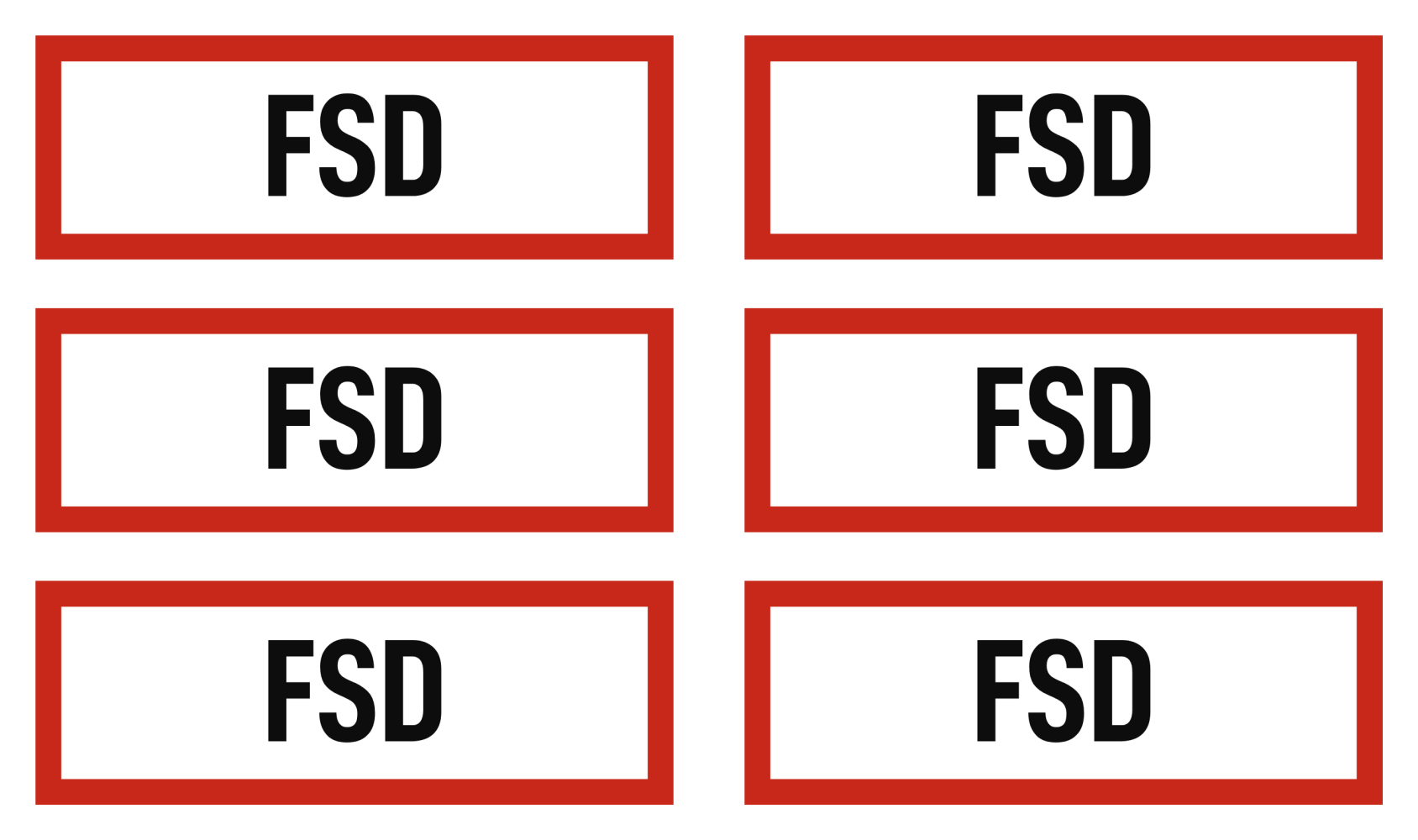 FSD - Feuerwehrschlüsseldepot Feuerwehrschlüsselkasten - Brandschutzzeichen...